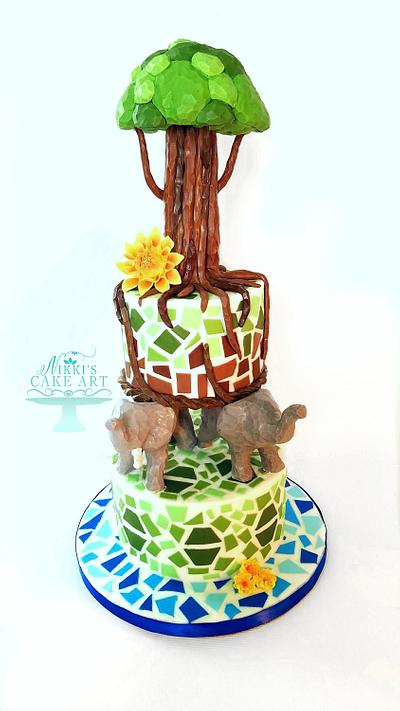 Earth on Turtles' Back - Cake by Nikki's Cake Art