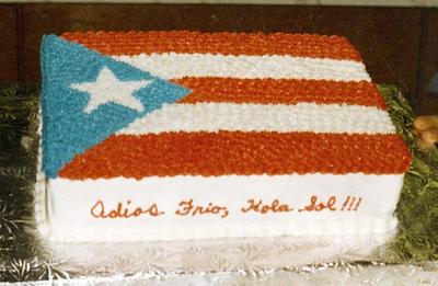 Puerto Rican Flag - Cake by Julia 