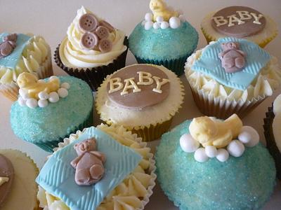 Baby shower cupcakes - Cake by The Faith, Hope and Charity Bakery