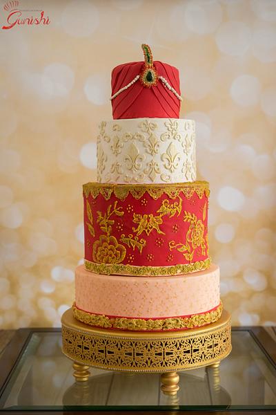 Caker Buddies Collaboration: The Punjabi Wedding - Cake by deliciousventures