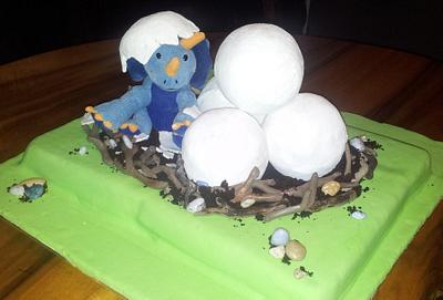 Pinata dinosaur cake - Cake by Gobsmacked_cakes
