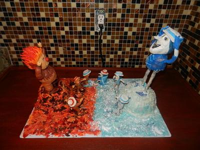 Heat and Snow Miser - Cake by Bella Noche Cakes