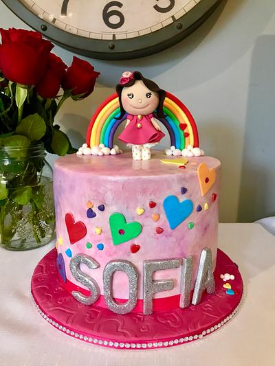 Sofia's rainbow - Cake by The Noisy Cake Shop