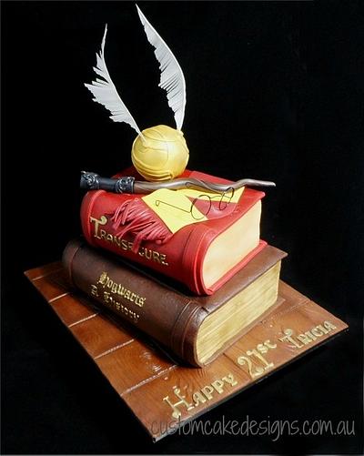 Harry Potter Books 21st Cake - Cake by Custom Cake Designs