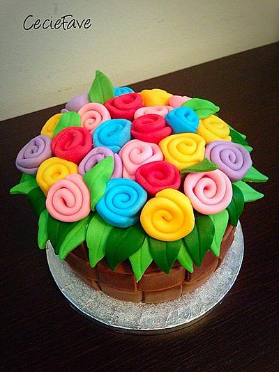 Mum' flower - Cake by CecieFave by Cecilia Favero