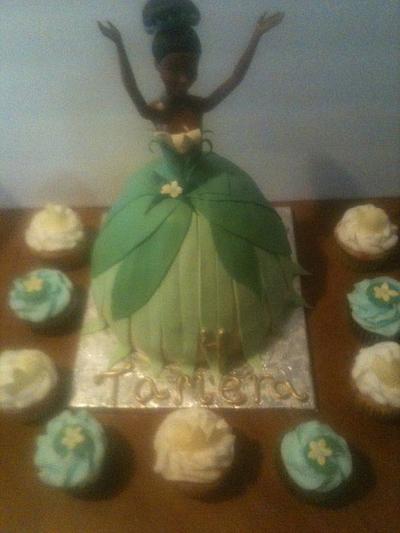princess tiana doll cake - Cake by tasteeconfections