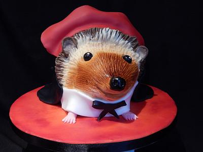 Hedgehog in a Vampire cape? - Cake by Elizabeth Miles Cake Design