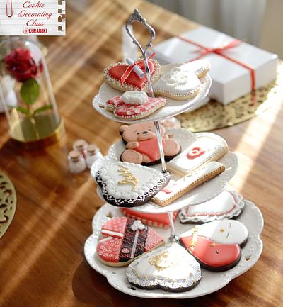 Valentine's Day Cookie Decorating class  - Cake by Silviya Schimenti