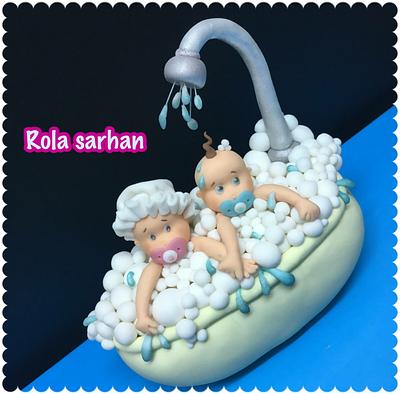 Baby shower cake 🙈💕 - Cake by Rola sarhan