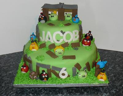 Another Angry Birds Cake  - Cake by Krazy Kupcakes 