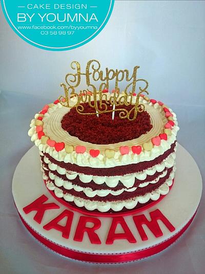 Red velvet  - Cake by Cake design by youmna 