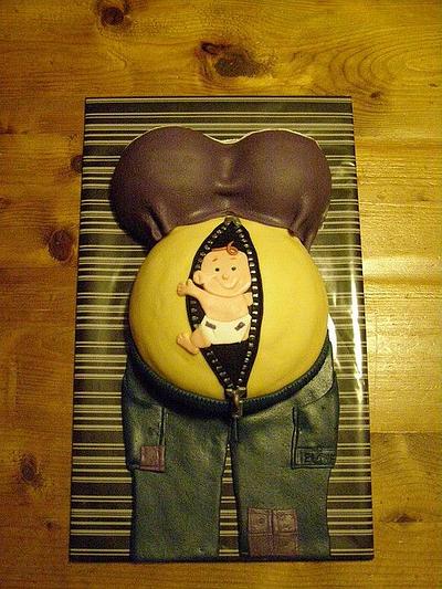 Bye Bye Belly and Hello Baby! - Cake by Tante Fondante