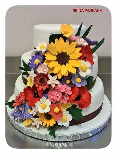Wild Flowers  - Cake by Irina-Adriana