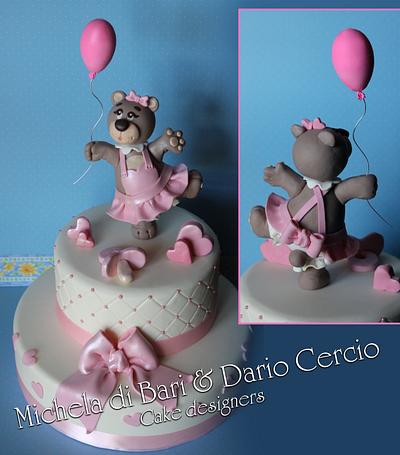 Christening Bear Cake ♥ - Cake by Michela di Bari