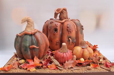 Halloween pumpkins  - Cake by Lynette Brandl