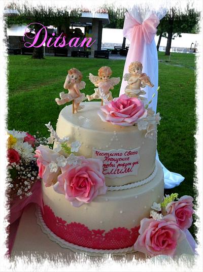 christening - Cake by Ditsan