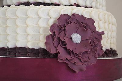 Petal wedding cake  - Cake by Cakesbylala