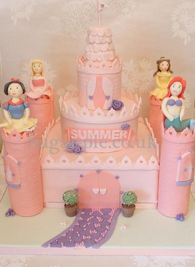 Disney Princess Castle cake  - Cake by Sugar-pie