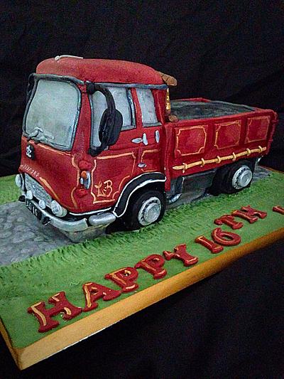 Bedford flat backed truck  - Cake by Bubba's cakes 