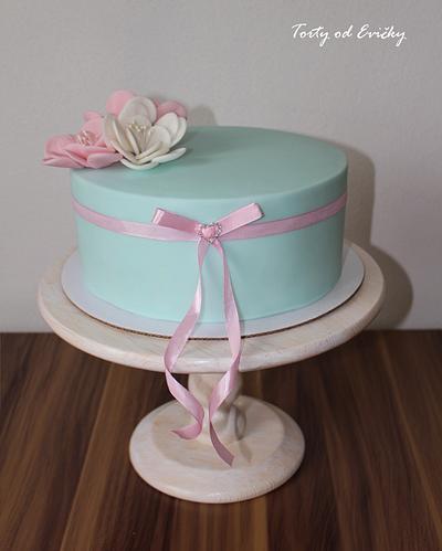 Elegant mint and pink - Cake by Cakes by Evička