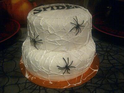 Along came a spider halloween cake - Cake by Amy