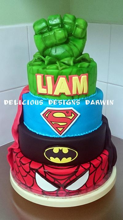 Superhero Cake - Cake by Delicious Designs Darwin