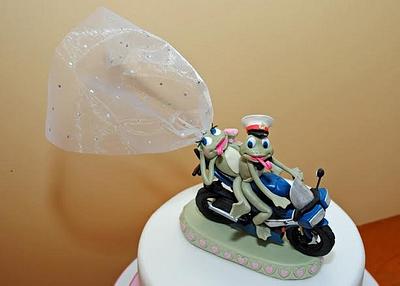 A Frog Wedding! - Cake by Sylvania Cakes - Exeter