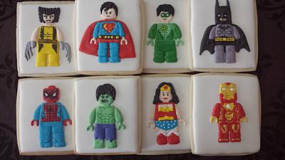 Lego superheros - Cake by Sandravee1