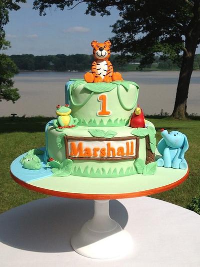 Jungle Birthday Cake - Cake by Dakota's Custom Confections