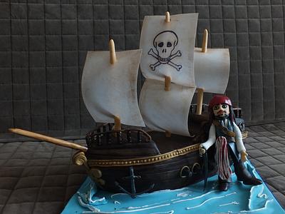 for the small pirate ship - Cake by Janeta Kullová