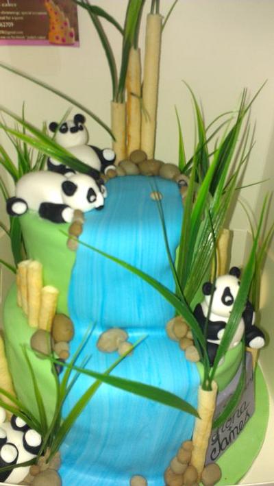 panda engagement - Cake by jodie baker