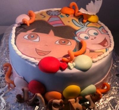 Dora the Explorer - Cake by Blueeyedcakegirl