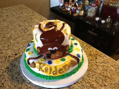 Monkey Baby Shower Cake - Cake by beth78148