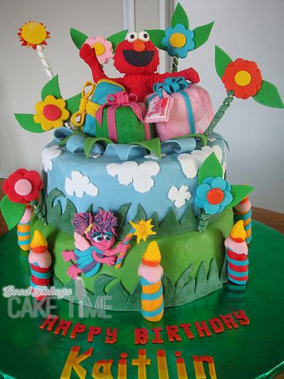 Elmo and Abbey's Garden - Cake by Good Things Cake Time