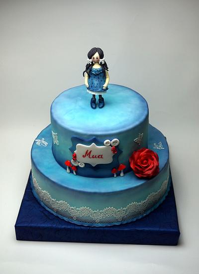 Gorjuss girl cake - Cake by Dragana