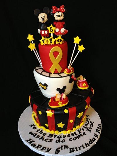 Mickey & Minnie  Roller Coaster Cake - Cake by Elizabeth