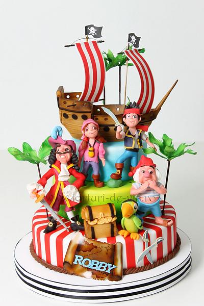 Captain Hook and Neverland pirates - Cake by Viorica Dinu