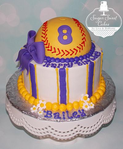 Softball - Cake by Sugar Sweet Cakes