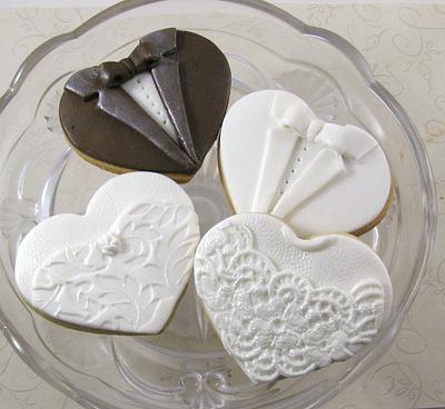 Bride & Groom Cookies - Cake by Cheryl