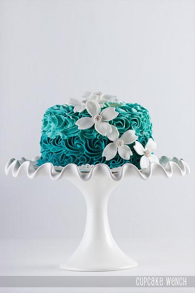 Swirl dogwood cake - Cake by Cupcake Wench