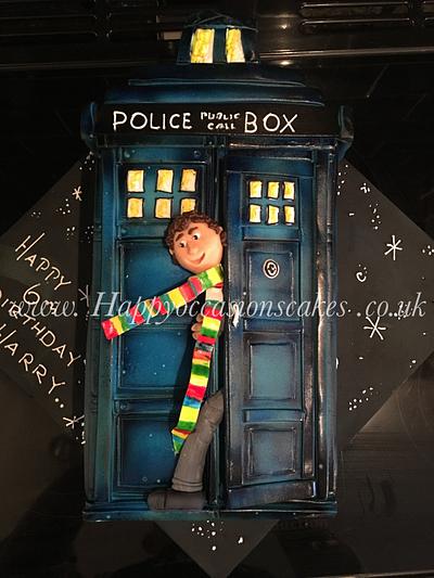 Tardis cake  - Cake by Paul of Happy Occasions Cakes.