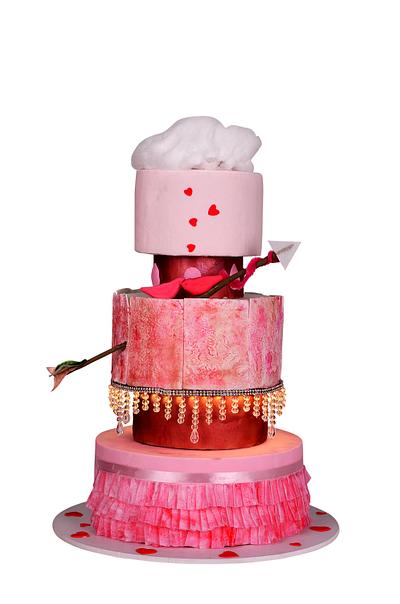 Caker Buddies Valentine's Collab- Showered in Love - Cake by Sarika