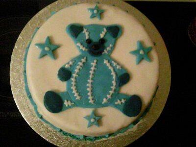 Blue Teddy - Cake by Carrie Allan
