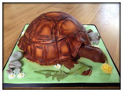 Pebbles the tortoise!  - Cake by inspiratacakes