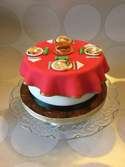 Christmas dinner  - Cake by Savanna Timofei