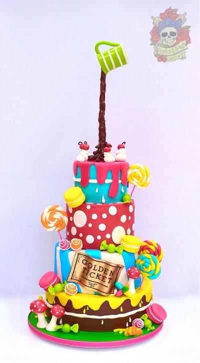Wonka theme wedding cake - Cake by Karen Keaney