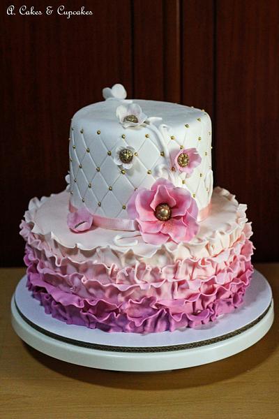 Chic & pink Cake - Cake by Alfred (A. Cakes & Cupcakes)