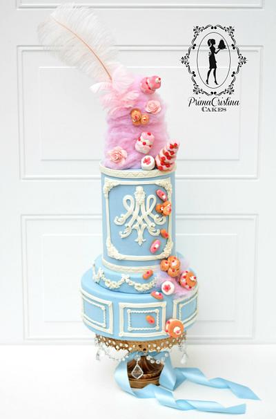Marie Antoinette CakeFlix Collaboration - Cake by PrimaCristina