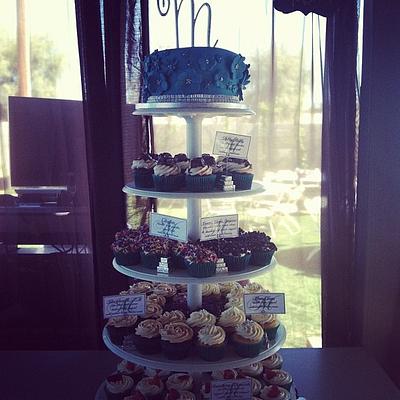 Cupcake Tower - Cake by Bluebakeshop