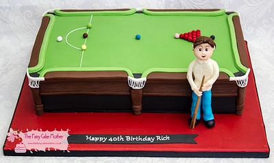 Snooker Cake - Cake by The Fairy Cake Mother